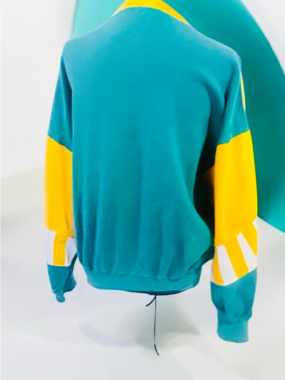 Yves Saint Laurent Vintage Star Color block 80-90’s Sweatshirt M/L - Picture 4 of 12